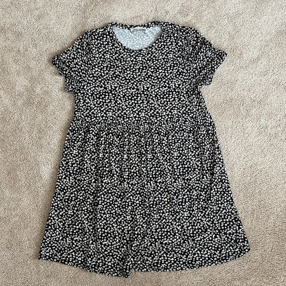 Pull&Bear Floral Babydoll Dress - Size L